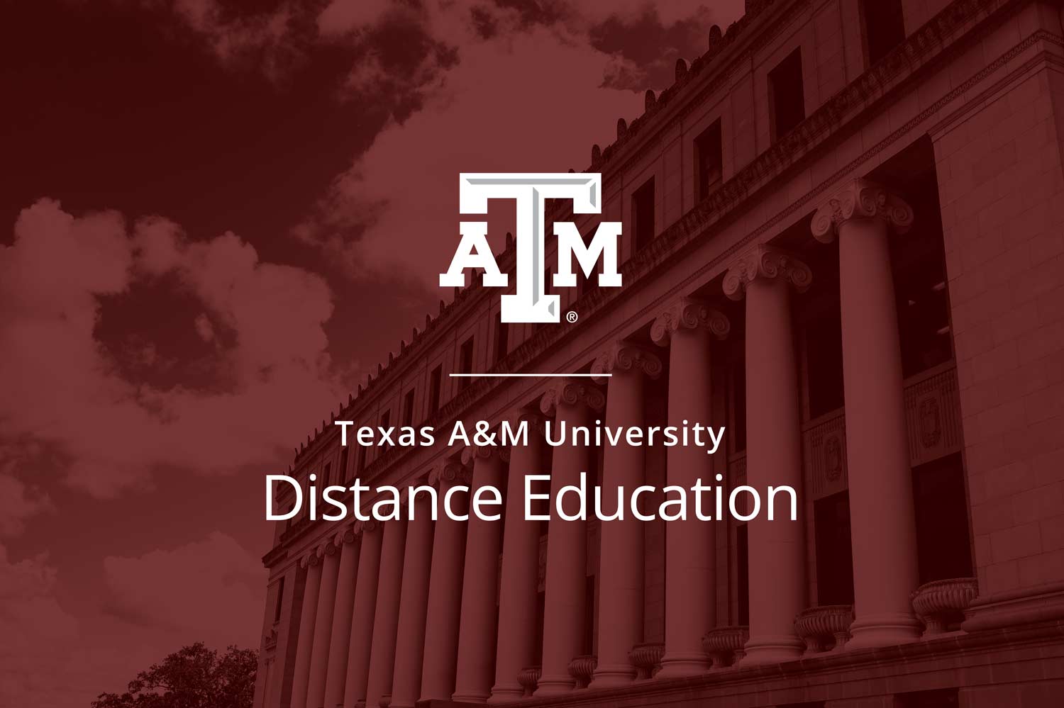 Texas A&amp;M University Distance Education branded image